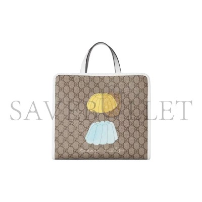 GUCCI CHILDREN'S GG TOTE BAG WITH PATCH 605614 (28.5*25*11cm)